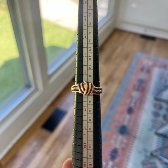 Vintage Ruby and 14k gold knot ring - Picture 4 of 4